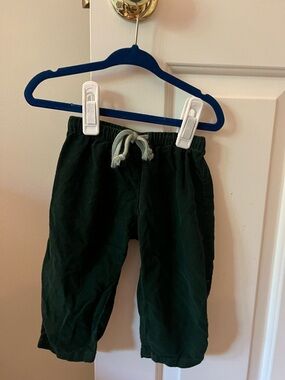Oso & Me Bowie Pants Green Elastic Waist Drawstring Pants